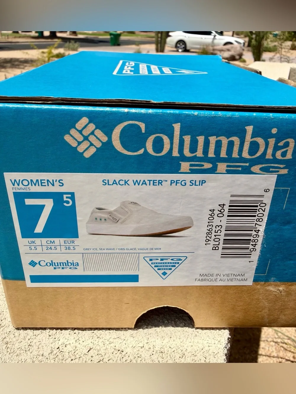 NEW Columbia PFG Slack What Slip On Cruise Beach Boating Fishing Shoes  7.5 NIB
